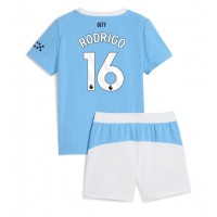 Manchester City Rodri Hernandez #16 Replika babykläder Hemmaställ Barn 2025-26 Kortärmad (+ korta byxor)